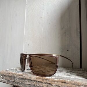 Rare Vintage Gucci GG1762/S rectangle gold tone sunglasses 90s redux CBK satc